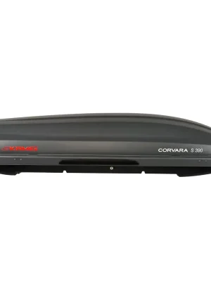 Novinka Střešní box Kamei Corvara S 390- objem 390l / oboustranné otevírání / tmavě šedý karbon