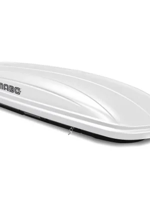 Značkový Střešní box Menabo Mania 400 White - objem 400l / pravostranné otevírání / bílý