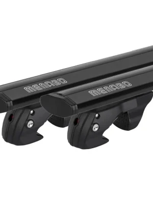 Příčníky na klasické podélníky Menabo Jackson 120cm - aluminium / uzamykatelné / černé Časově Omezené