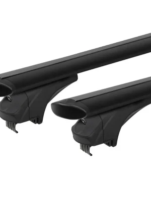 Doprava Zdarma Příčníky na integrované podélníky / snížené podélníky/hagusy Menabo Sonic XL 130cm - aluminium / uzamykatelné / černé
