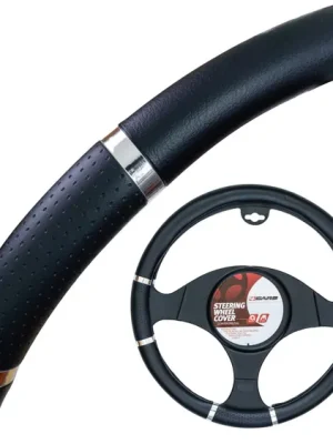 4CARS POTAH VOLANTU 37-39CM černý masážní - 92223 Časově Omezené