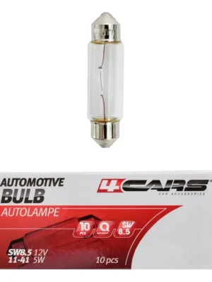 Novinka 4CARS Žárovka SW8.5 12V 5W 11x41 10ks