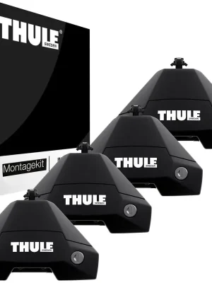 Nejlepší Volba Patky tyčí střešního nosiče Thule Evo Clamp - sada 4ks / černé