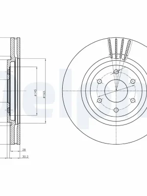 Brzdový kotouč DELPHI BG4176C Top Prodej