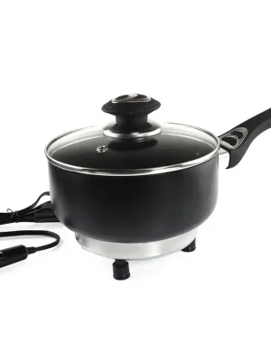Hrnec elektrický do auta s pokličkou 150W 12V - průměr 18cm / výška 8cm Akce