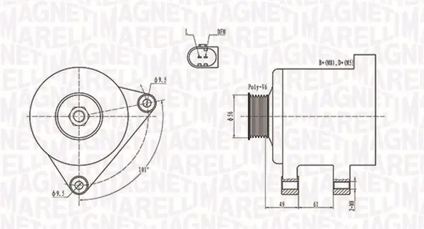 Top Prodej Generátor MAGNETI MARELLI 063731782010