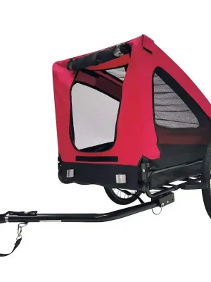 Aktuální Přívěs / vozík za jízdní kolo Bellelli Pet Trailer pro psy / zvířata - nosnost 40kg / červený