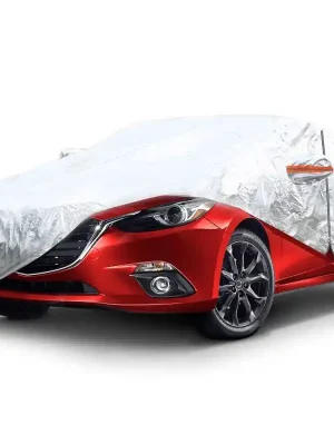 Akční Cena Plachta na auto / autoplachta - osobní auta velikost XL / rozměry 530x180x120cm / stříbrná