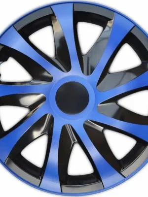 Akční Cena Ozdobné kryty kol / poklice 15 palců - Draco CS Black Blue - sada 4ks