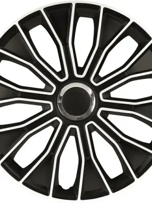 Nejlepší Volba Ozdobné kryty kol / poklice 15 palců - Voltec Pro Black White - sada 4ks