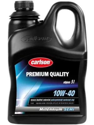 Polosyntetický motorový olej Carlson 10W-40 Millenium Semi 5l Akční Cena