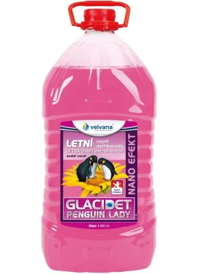 Letní směs do ostřikovačů Glacidet 4l PET láhev - Penguin Lady s nano efektem Sezónní Sleva