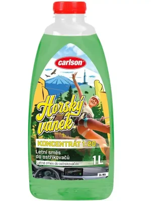 Letní směs do ostřikovačů Carlson Crazy Edition 1l / 20l - koncentrát 1:20 pro další ředění - parfém Horský vánek Oblíbený