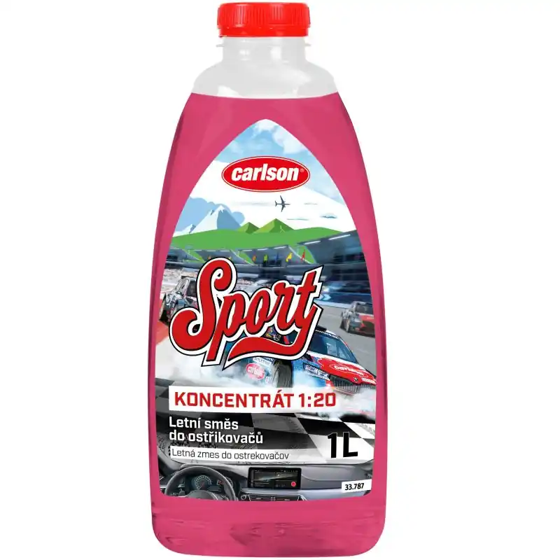 Letní směs do ostřikovačů Carlson Crazy Edition 1l / 20l - koncentrát 1:20 pro další ředění - parfém Sport Cenově Výhodný