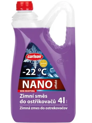 Cenová Bomba Zimní směs do ostřikovačů -22°C Carlson Nano - v chytrém kanystru 4l