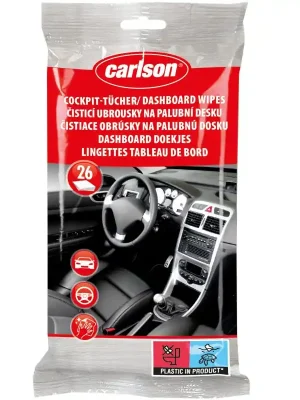 Čistící ubrousky na palubní desku Carlson 26ks Horká Nabídka