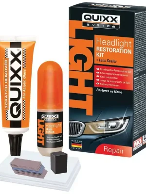 Novinka Renovační set na obnovení zašedlých / matných světlometů Quixx Headlight Restoration Kit