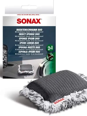 Sonax Houba na odstranění hmyzu ze skel a laku vozidla Duo 1ks Vysoce Kvalitní