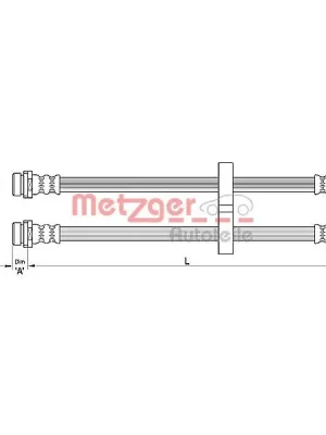 Brzdová hadice METZGER 4110312 Výhodná Nabídka