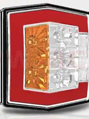 zadní světlo LED 99,5x93 mm kabel 1 m, L=P - 9908107 Finální Výprodej