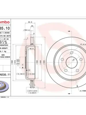 Brzdový kotouč BREMBO 09.N235.11 Kup Teď
