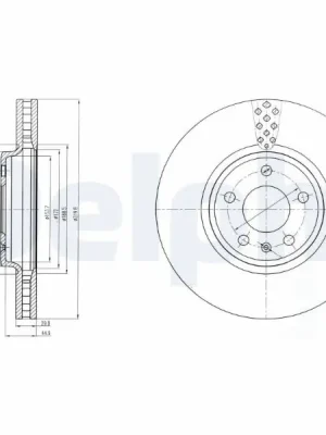 Dokud Zásoby Vydrží Brzdový kotouč DELPHI BG4080C