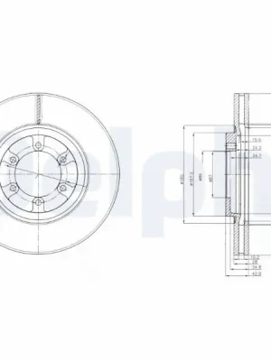Brzdový kotouč DELPHI BG4133 Akční Nabídka