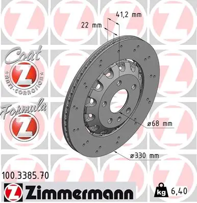 Omezená Nabídka Brzdový kotouč ZIMMERMANN 100338570