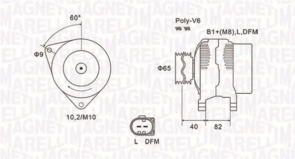 Generátor MAGNETI MARELLI 063731746010 Víkendová Akce