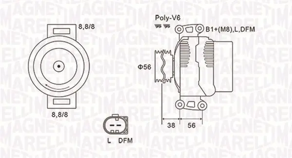 Ihned K Objednání Generátor MAGNETI MARELLI 063731811010