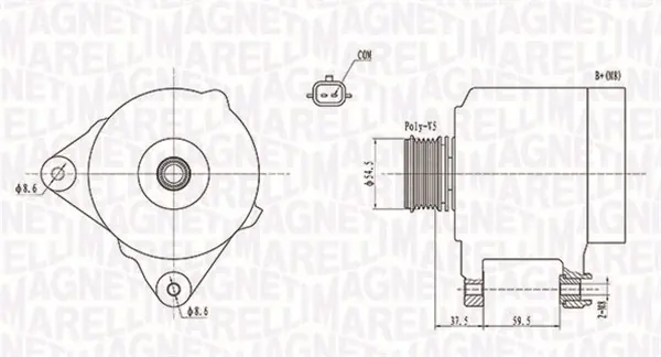 Bezpečná Platba Generátor MAGNETI MARELLI 063731860010