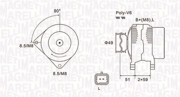 Top Prodej Generátor MAGNETI MARELLI 063731881010