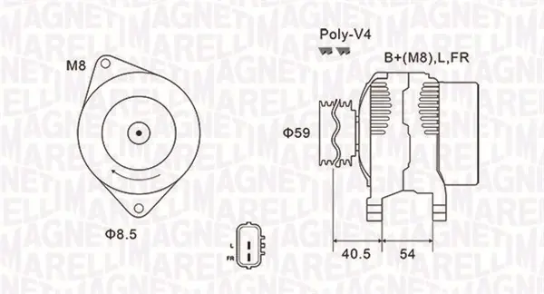 Generátor MAGNETI MARELLI 063731927010 Speciální Cena