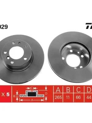 Koupit Online Brzdový kotouč TRW DF1029