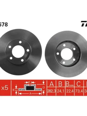 Speciální Cena Brzdový kotouč TRW DF2678