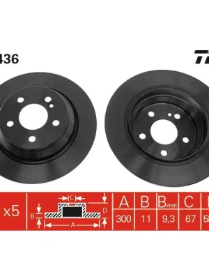 Cenový Hit Brzdový kotouč TRW DF4436