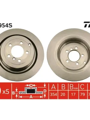 Brzdový kotouč TRW DF4954S Poslední Šance