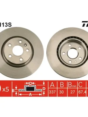 Jen Po Omezenou Doba Brzdový kotouč TRW DF6113S