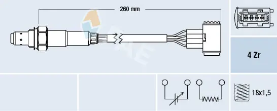 Lambda sonda FAE 77389 Akční Nabídka