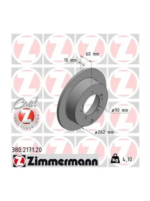 Aktuální Brzdový kotouč ZIMMERMANN 380.2171.20