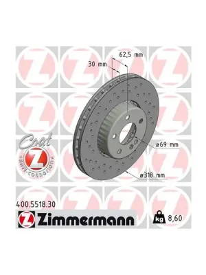 Brzdový kotouč ZIMMERMANN 400.5518.30 Objednat Nyní