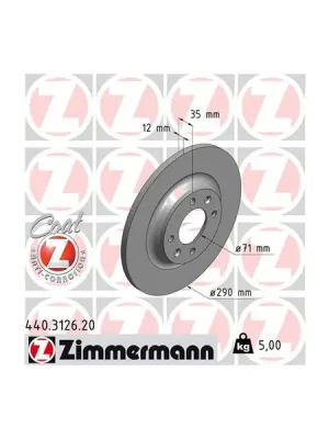 Časově Omezené Brzdový kotouč ZIMMERMANN 440.3126.20