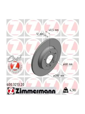 Časově Omezené Brzdový kotouč ZIMMERMANN 600.3213.20