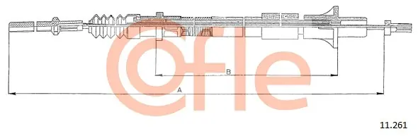 Rychlé Dodání Tažné lanko, ovládání spojky COFLE 11261