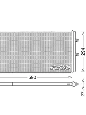 Přímo Od Výrobce Chladič, chlazení motoru DENSO DRM05009