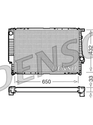 Chladič, chlazení motoru DENSO DRM05066 Top Prodej