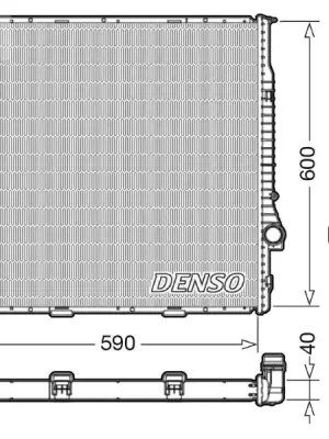Ihned K Objednání Chladič, chlazení motoru DENSO DRM05112