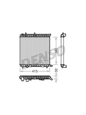 Chladič, chlazení motoru DENSO DRM07010 Originální