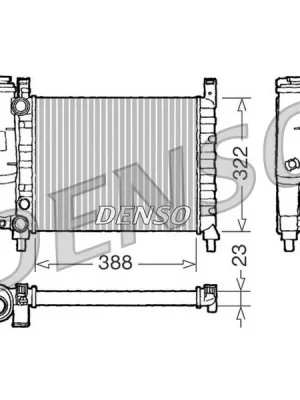 Chladič, chlazení motoru DENSO DRM09142 Top Prodej