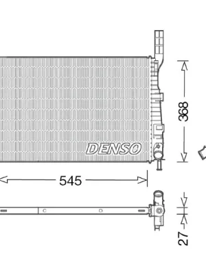 Pouze Dnes Chladič, chlazení motoru DENSO DRM10029